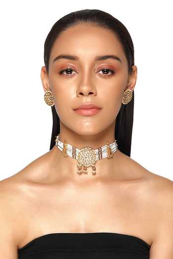 Raabta By Rahul Manana Embellished Necklace Set