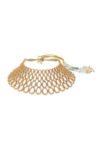 Raabta By Rahul Dorothy Meenakari Jaal Necklace Set 
