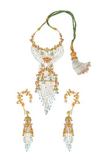Raabta By Rahul Valentina Meenakari Necklace Set 