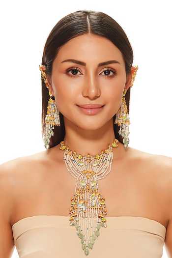 Raabta By Rahul Valentina Meenakari Necklace Set 