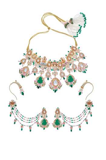 Raabta By Rahul Srinika Embellished Necklace Set 