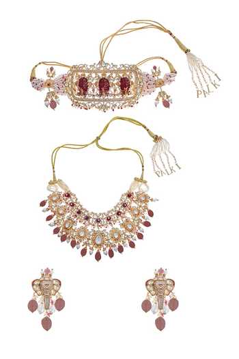 Raabta By Rahul Raihaan Aadh Embellished Necklace Set 