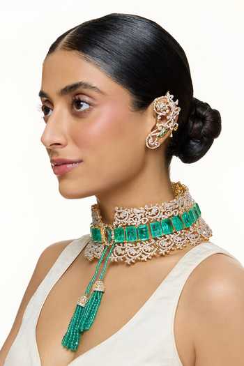 Buy Raabta By Rahul Green Heavens Disguise Choker Set Online at Aza Fashions Buy_Raabta By Rahul_Green Heavens Disguise Choker Set _Online_at_Aza_Fashions