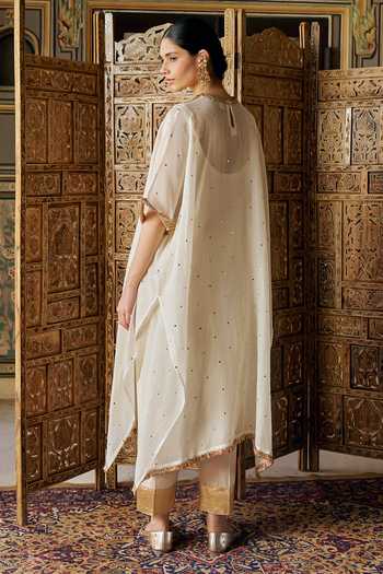 Preevin Mukaish Work Kaftan & Pant Set