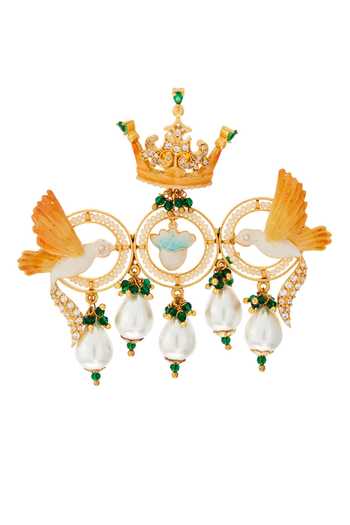 Raabta By Rahul Charlie Bird Motif Brooch 