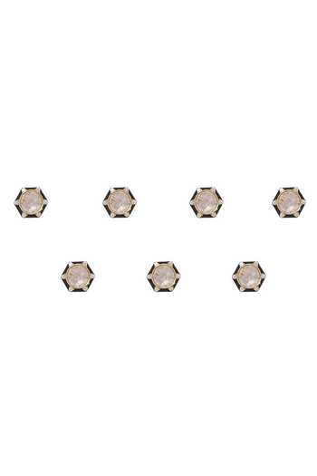 Shop Raabta By Rahul Black Shatranj Set Of 7 Buttons at Aza Fashions Shop_Raabta By Rahul_Black Shatranj Set Of 7 Buttons _at_Aza_Fashions