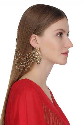 Raabta By Rahul Palki Earrings With Shennai Clips 