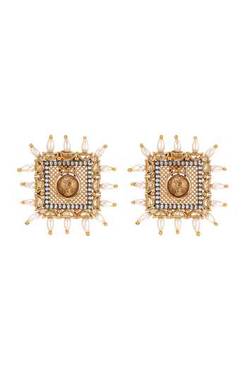 Raabta By Rahul Mahrosh Diya Stud Earrings 