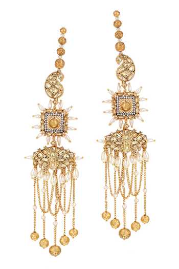 Raabta By Rahul Mahtab Long Detachable Earrings 
