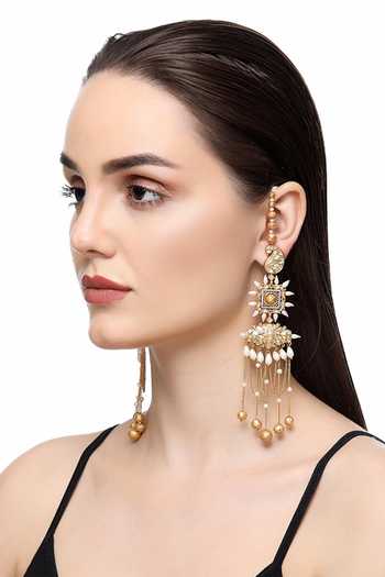 Raabta By Rahul Mahtab Long Detachable Earrings 
