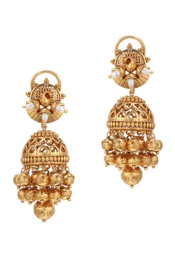 Raabta By Rahul Jyoti Diya Jhumka Earrings 