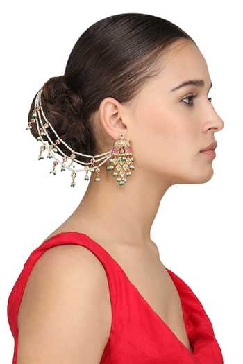 Raabta By Rahul Palki Lotus Earrings 