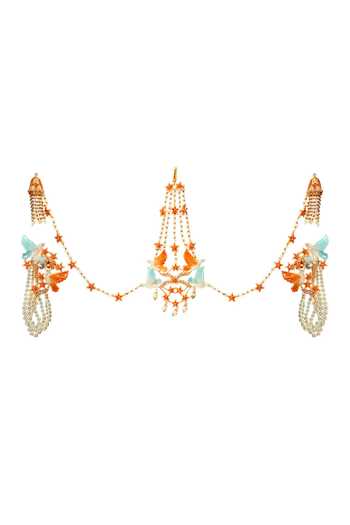 Raabta By Rahul Averi Mathapatti & Earrings Set 