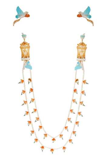 Raabta By Rahul Flying From Ear To Ear Earrings With Ear Cuff 