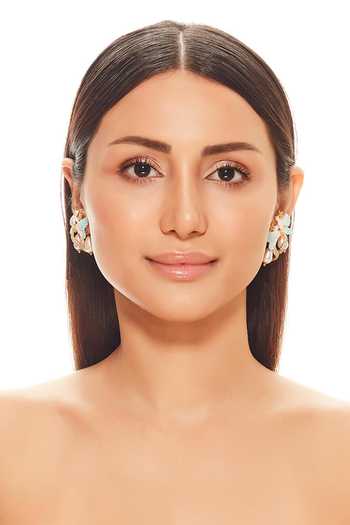 Raabta By Rahul Blue Goldie Meenakari Man-bird Earrings Online at Aza Fashions Raabta By Rahul_Blue Goldie Meenakari Man-bird Earrings _Online_at_Aza_Fashions