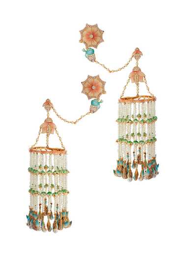 Raabta By Rahul Bella Jhumka Earrings With Ear Covers 