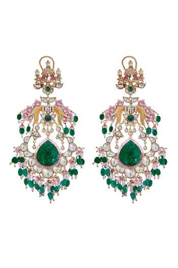 Raabta By Rahul Zahoor Embellished Chandbali Earrings 