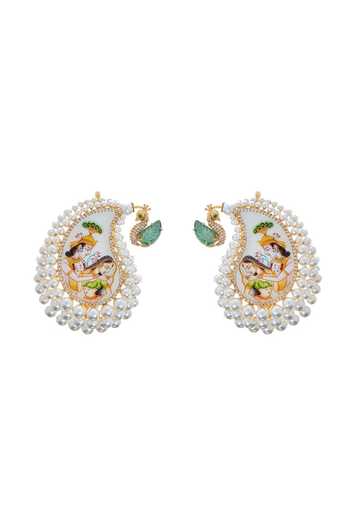 Raabta By Rahul Raasleela Meenakari Ear Cover Cuffs 