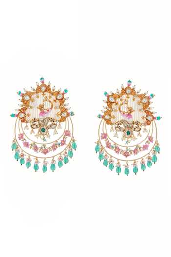 Raabta By Rahul Manjhari Pearl Jaal Ear Cover Cuffs 