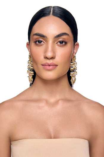Raabta By Rahul Multi Color Jigyasa Meenakari Jhumka Earrings Online at Aza Fashions Raabta By Rahul_Multi Color Jigyasa Meenakari Jhumka Earrings _Online_at_Aza_Fashions