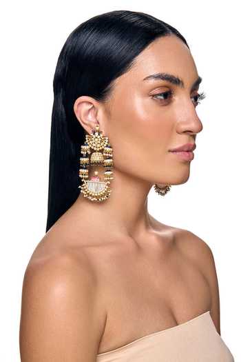Buy Raabta By Rahul Multi Color Jigyasa Meenakari Jhumka Earrings Online at Aza Fashions Buy_Raabta By Rahul_Multi Color Jigyasa Meenakari Jhumka Earrings _Online_at_Aza_Fashions