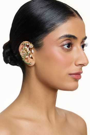 Raabta By Rahul Harp Embellished Earcuffs 