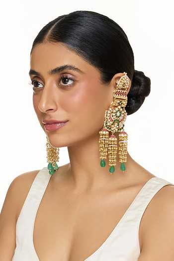 Raabta By Rahul Gulnar Embellished Long Earrings 