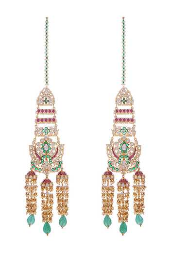 Raabta By Rahul Gulnar Embellished Long Earrings 