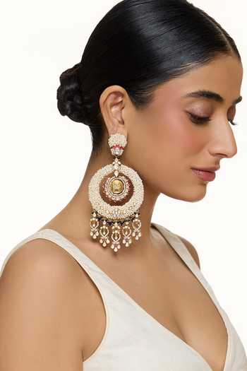 Raabta By Rahul Multi Color Muse Desire Embellished Earrings Online at Aza Fashions Raabta By Rahul_Multi Color Muse Desire Embellished Earrings _Online_at_Aza_Fashions