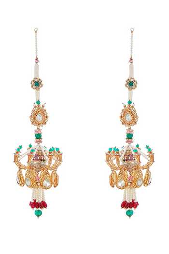 Raabta By Rahul Sahana Embellished Chandelier Earrings 