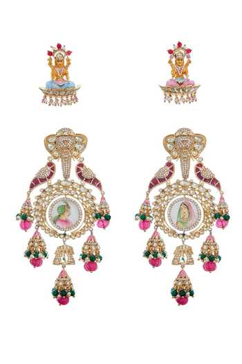 Raabta By Rahul Saanvika Earrings & Ear Cuff Covers 