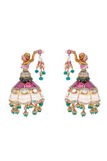 Raabta By Rahul Aahnik Embellished Apsaras Earrings 