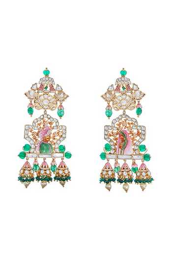 Raabta By Rahul Navanya Triple Jhumki Earrings 