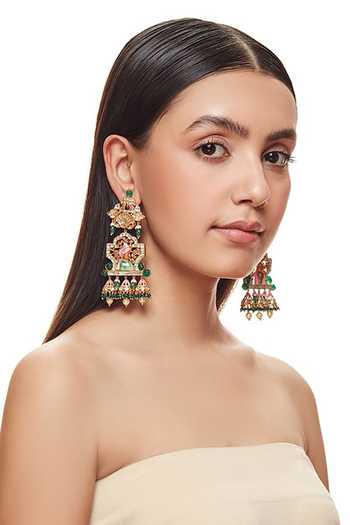 Raabta By Rahul Navanya Triple Jhumki Earrings 