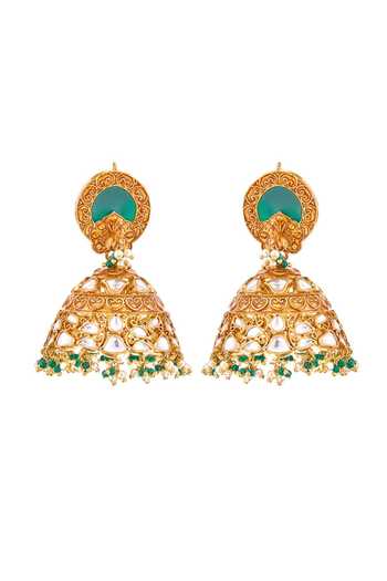 Raabta By Rahul Meher Embellished Jhumka Earrings 