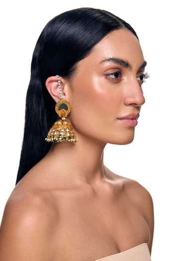 Raabta By Rahul Meher Embellished Jhumka Earrings 
