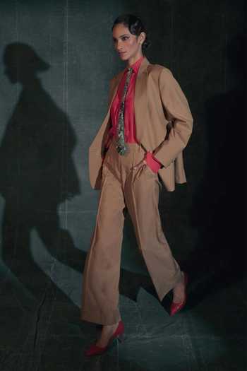 Nidhi Yasha Dunes Pure Wool Blazer Set 