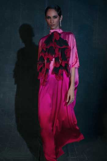 Nidhi Yasha Camellia Ruffled Dress 