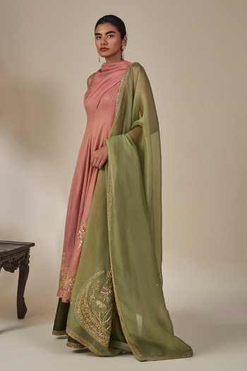 Buy Masaba Pink Silk, Tissue, Organza Cowl Neck Gulkand Gulnaar Anarkali Palazzo Set Online at Aza Fashions Buy_Masaba_Pink Silk, Tissue, Organza Cowl Neck Gulkand Gulnaar Anarkali Palazzo Set _Online_at_Aza_Fashions
