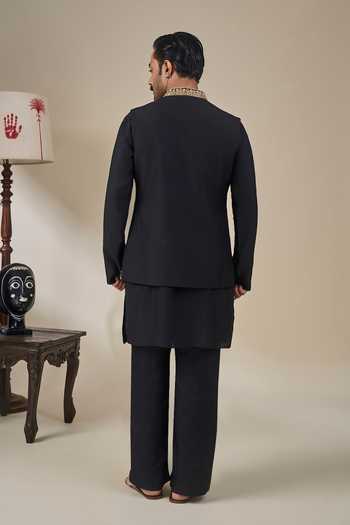 Masaba Black Khushboo Khwaab Bundi & Kurta Set