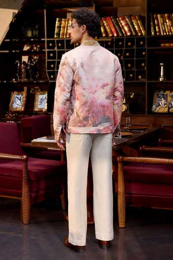 Asuka Marble Muse Printed Bomber Jacket 