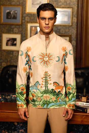 Asuka Celestial Rider Printed Bomber Jacket 