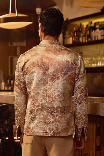 Asuka Gilded Earth Embroidered Bomber Jacket 