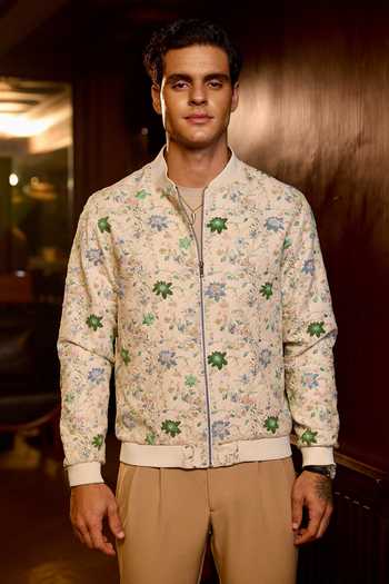 Asuka Eden Bloom Embroidered Bomber Jacket 