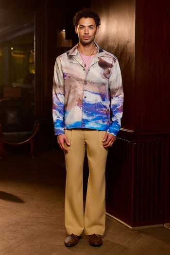 Buy_Asuka_Mauve Tigene Fluid Aura Printed Shacket _Online_at_Aza_Fashions