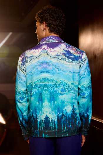 Asuka Crystal Lagoon Printed Shacket