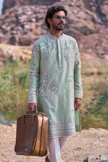Anushree Reddy Hop Creeper Thread Kurta Set