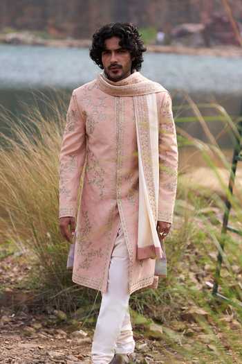 Anushree Reddy Placement Creeper Sherwani Set