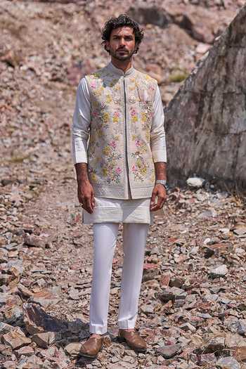 Anushree Reddy Camellia Creeper Bundi Set