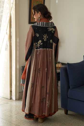 Swatti Kapoor Aria Hand Block Print Anarkali Set
